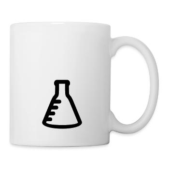 Erlenmeyer / ballon (1c) - Mug blanc - blanc - Droite