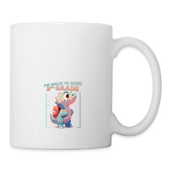 I'm Ready To Crush 2nd Grade Cute Dinosaur Kids - Mug - white - Right