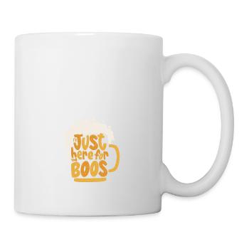Ich bin nur für die Buhen hier Halloween-Outfits - Tasse - Weiß - Rechts