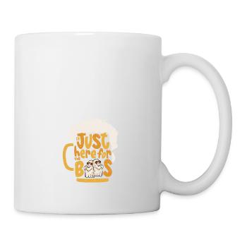 Ich bin nur hier für die Buhrufe Lustiger Halloween-Geist - Tasse - Weiß - Rechts