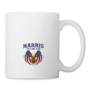 Kamala Yes She Can 2024 - Kamala pour la présidente - Mug blanc - blanc - Droite