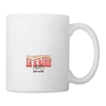 Alles, was Sie brauchen, ist ein Fahrrad und ein Helm - Tasse - Weiß - Rechts