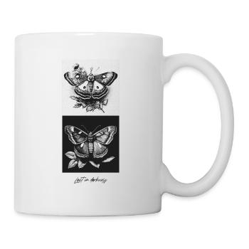 Butterfly pattern, painting style - Tasse - Weiß - Rechts