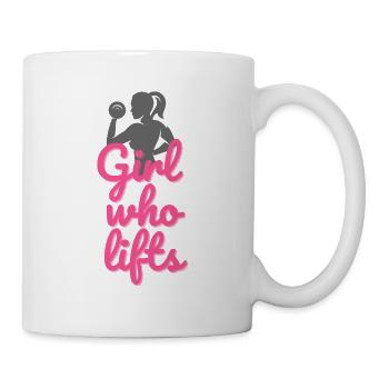 Girl who Lifts - Tasse - Weiß - Rechts