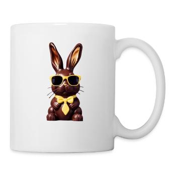 Lapin en chocolat Bo graphique - Mug blanc - blanc - Droite