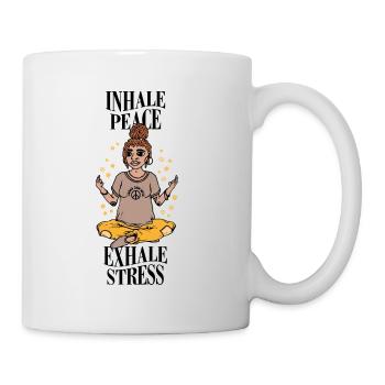Yoga & Meditation Rasta Girl - Tasse - Weiß - Rechts