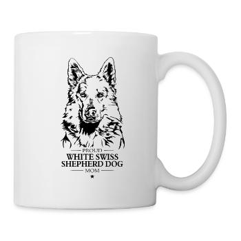 White Swiss Shepherd Dog Mom Schäferhund Wilsigns - Tasse - Weiß - Rechts