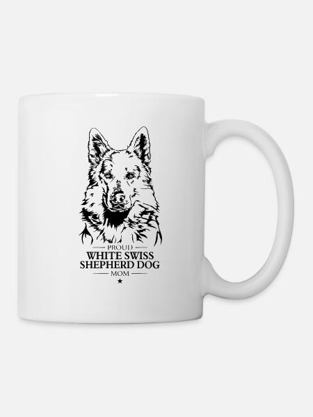 White Swiss Shepherd Dog Mom Schäferhund Wilsigns - Tasse - Weiß