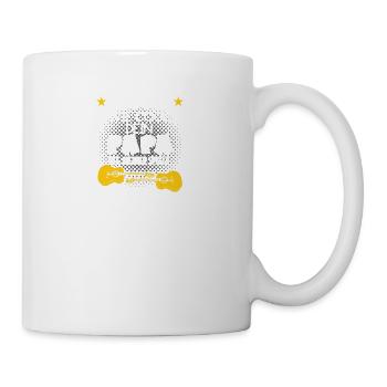 Mein Papa spielt Gitarre - Tasse - Weiß - Rechts