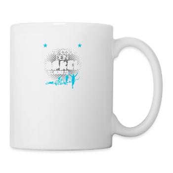 Kinder Triathlon T-Shirt - Onkel ist Triathlet - Tasse - Weiß - Rechts