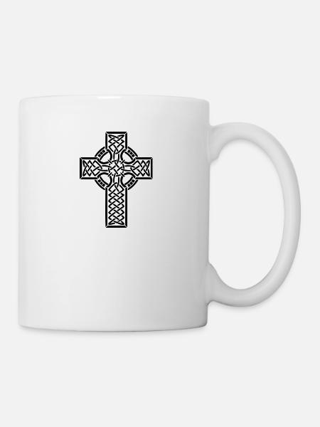 croix celtique - Mug blanc - blanc