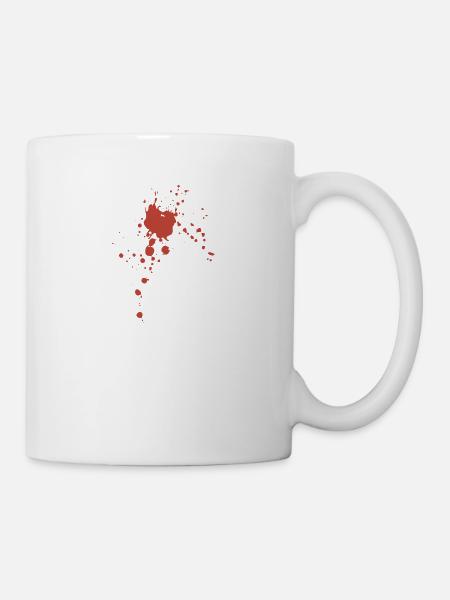 Blut Spritzer - Tasse - Weiß