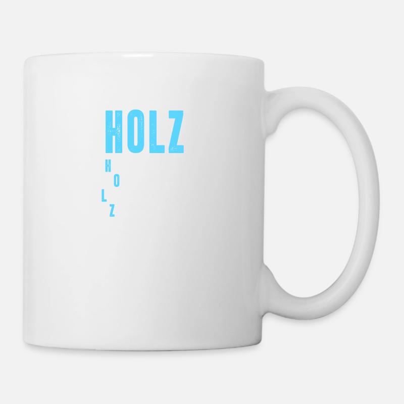 HOLZ - Tasse - Weiß
