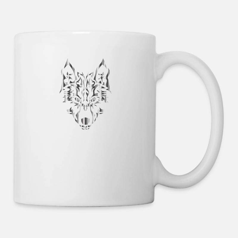 wolf wolfes wolves tribal81 - Tasse - Weiß