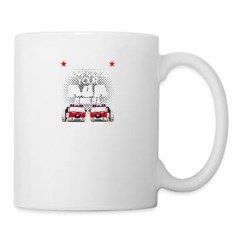 firefighter - my mom is a cool firefighter - Tasse - Weiß - Rechts