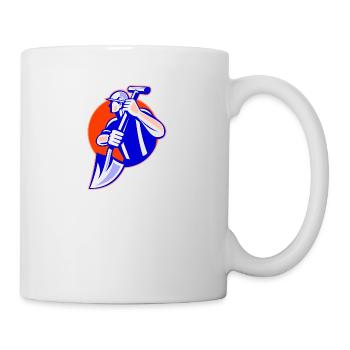 Arbeiter - Tasse - Weiß - Rechts