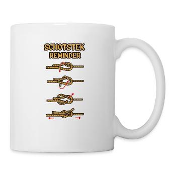 Schotstek Reminder Sailing Node SBF Lake Inland - Mug - white - Right