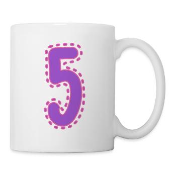 5. 5 YEARS. 5th ANNIVERSARY. 5 YEAR ANNIVERSARY - Mug - white - Right