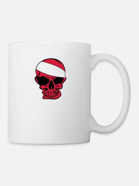 Anarcho Skull Anarchy anarchy - Mug - white