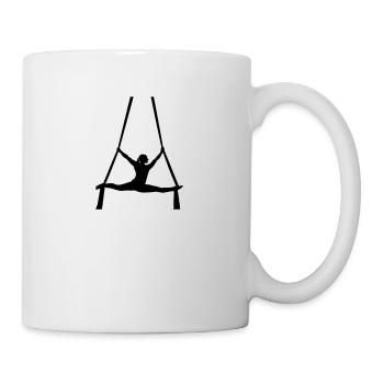 silhouette acrobate - Mug blanc - blanc - Droite