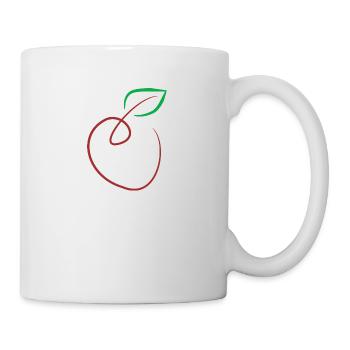 Apfel - Tasse - Weiß - Rechts