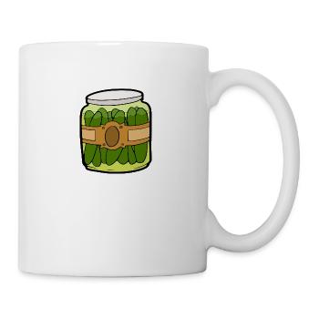 Gurken - Tasse - Weiß - Rechts