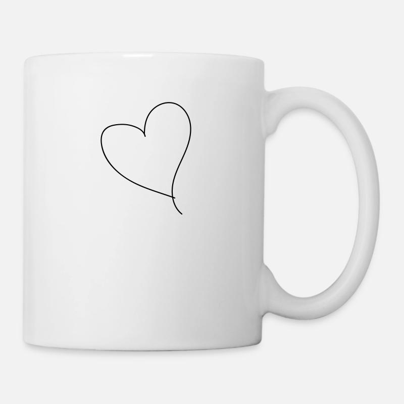 Heart Handdrawn - Mug - white