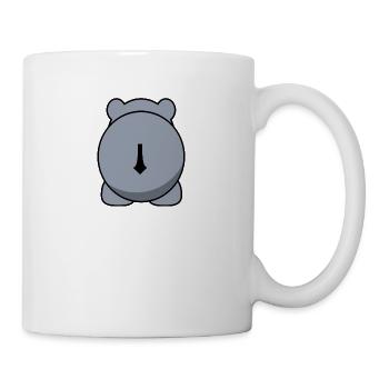 hippo nilpferd hippopotamus hippobath baby36 - Tasse - Weiß - Rechts