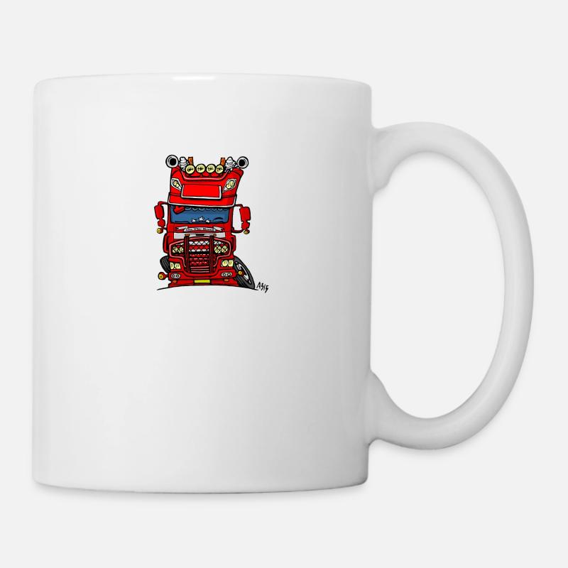 0613 daf fx auf der Straße - Tasse - Weiß