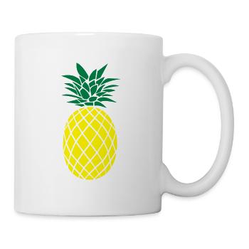 ANANAS STYLISÉ - Mug blanc - blanc - Droite