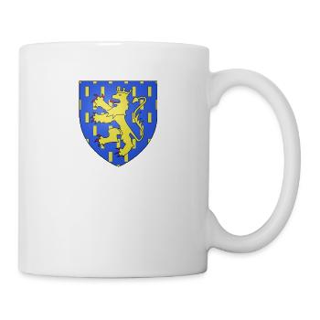 Blason de la Franche-Comté avec fond transparent - Mug blanc - blanc - Droite