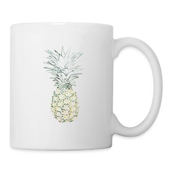Ananas - Mug blanc - blanc - Droite