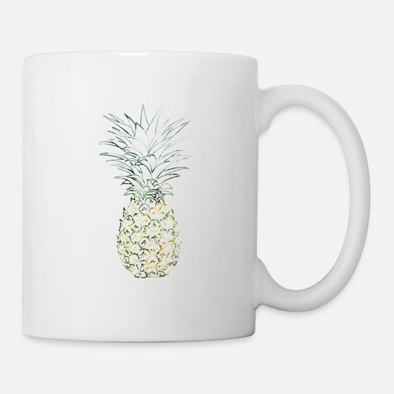 Ananas - Tasse - Weiß
