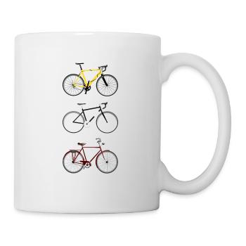 Fahrräder - Tasse - Weiß - Rechts