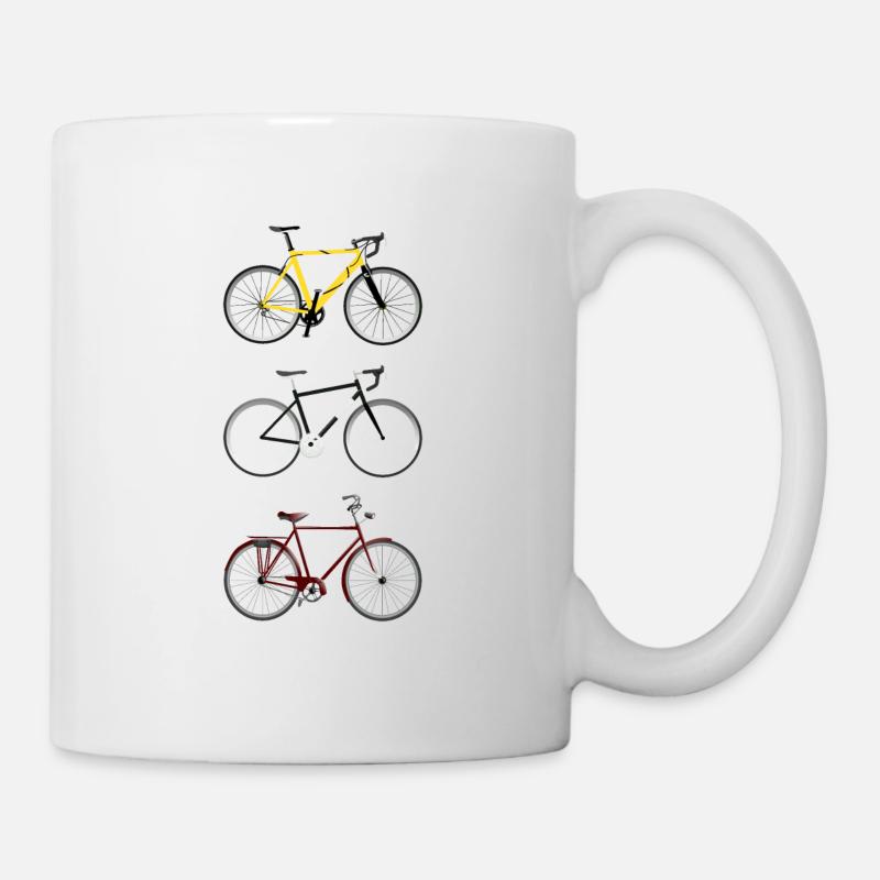 Fahrräder - Tasse - Weiß