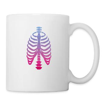 Squelette Os Thornton Côtes Colonne vertébrale - Mug blanc - blanc - Droite