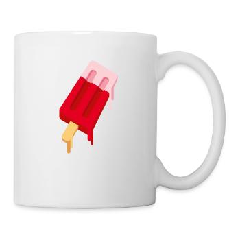 SLURP COLLECTION: EIS AM STIL – ROSA ROT - Tasse - Weiß - Rechts