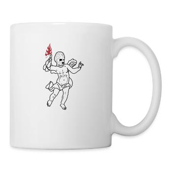 kubische Flamme - Tasse - Weiß - Rechts