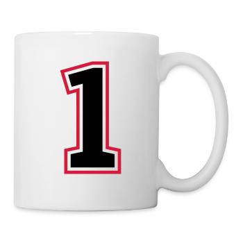 1 number - Mug - white - Right