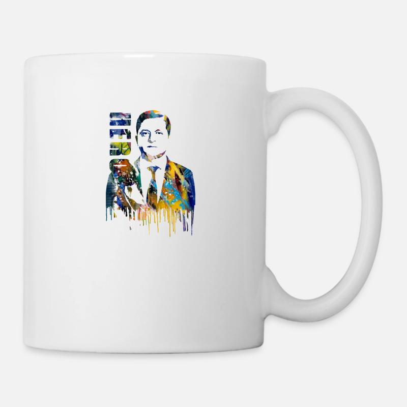héros, Ukraine, Zelinsky, Zelensky, graffiti, coloré, héros - Mug blanc - blanc