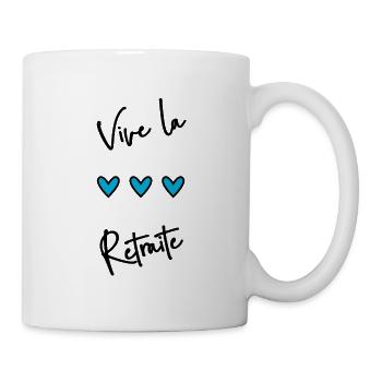 RETRAITE. BONNE RETRAITE. JOYEUSE RETRAITE - Mug blanc - blanc - Droite