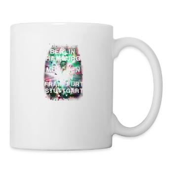 städte,bunt,berlin,köln,hamburg,graffiti,deutsch - Tasse - Weiß - Rechts