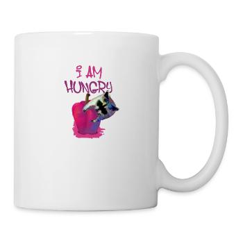 waschbär,bär,graffiti,malerei,blau,hungry - Tasse - Weiß - Rechts
