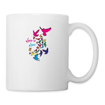 love is love,love,deaf,deaf,graffiti,rainbow - Mug - white - Right