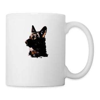German Shepherd,German Shepherd,hundb,brown - Mug - white - Right
