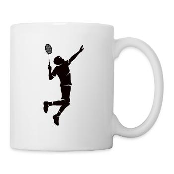 Badminton Silhouette Badminton Player Badminton - Mug - white - Right
