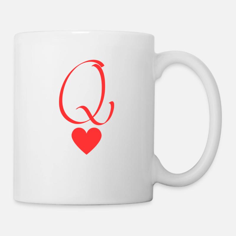 Reine de coeurs - Queen - Mug blanc - blanc