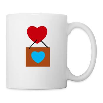 Luftballon - Tasse - Weiß - Rechts