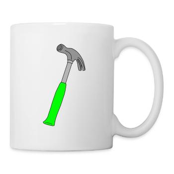Claw Hammer, Hammer, Handyman, Do-it-Yourselfer - Mug - white - Right