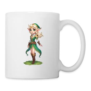 Elf Fantasy Illustration - Tasse - Weiß - Rechts